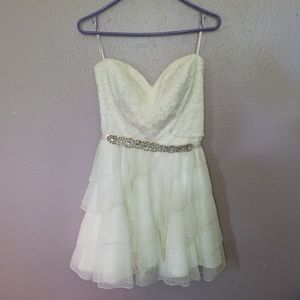 White formal dress